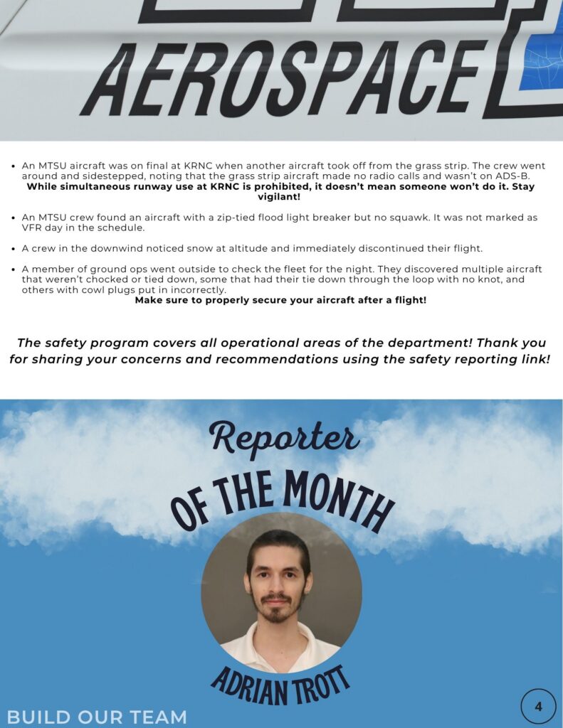 reporter of the month