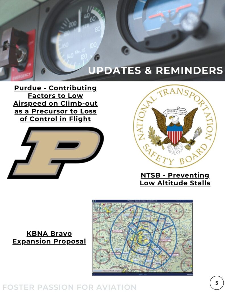updates and reminders